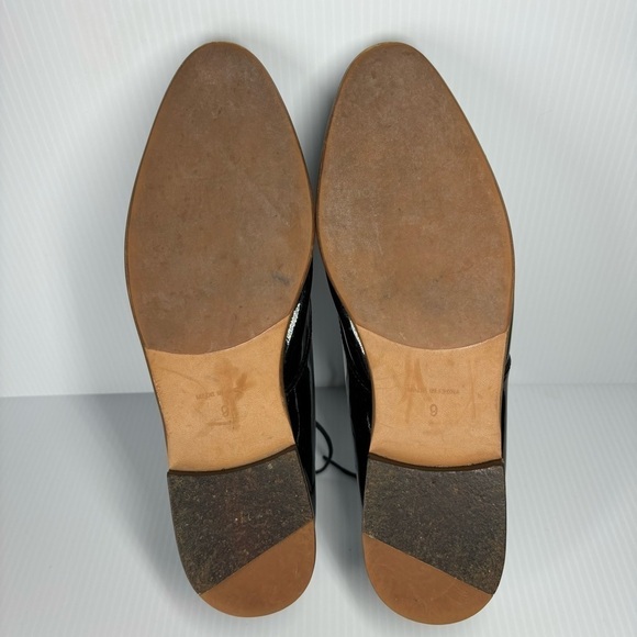 1937 Footwear Shoes Mens 9 Patent Leather Lace up Classic Dress Work Church Slip - Picture 6 of 6